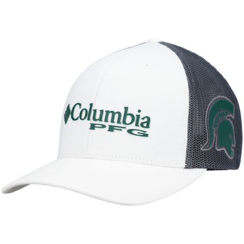 Columbia PFG Mesh Snap Back Fish Flag Ball Cap - White/Collegiate Navy