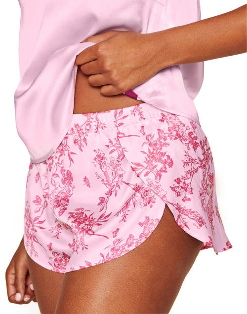 Adore Me Linny Pajama Camisole & Shorts Set In Floral Pink