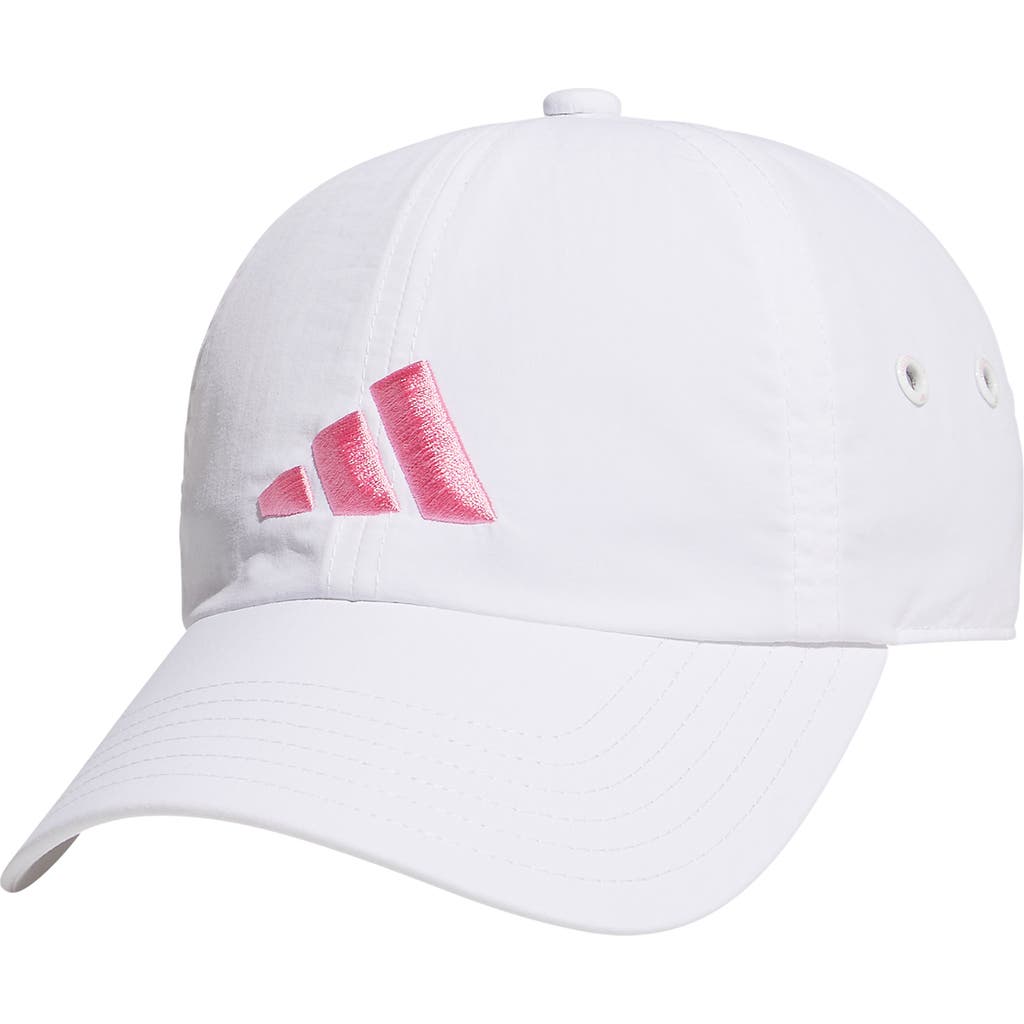 Shop Adidas Originals Adidas Influencer 3 Cap In White/bliss Pink