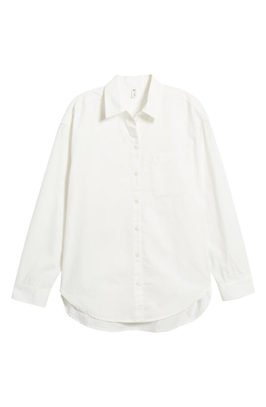 Shop Bp. Oxford Cotton Button-up Shirt In White Blanc