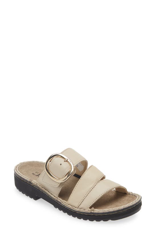 Shop Naot Frey Sandal In Soft Ivory Leather