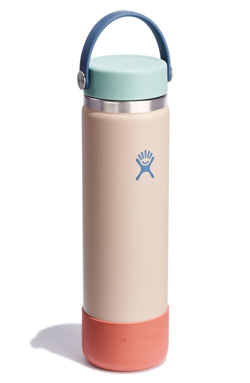 Hydro Flask 24-ounce Wide Water Bottle With Flex Cap & Boot In Cotton Candy