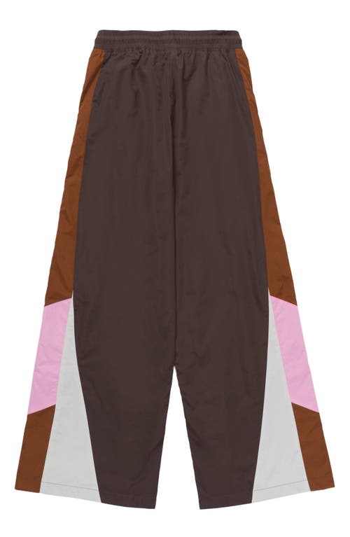 Honor The Gift Colorblock Wide Leg Drawstring Pants In Pink
