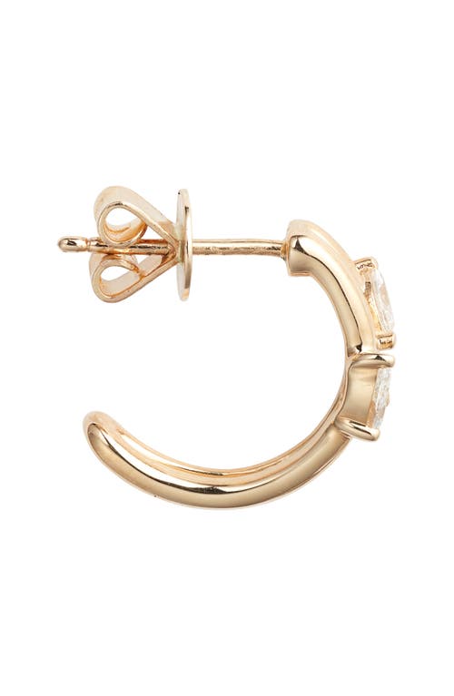 Shop Dana Rebecca Designs Taylor Elaine Diamond Double Huggie Hoop Earrings In Yellow Gold