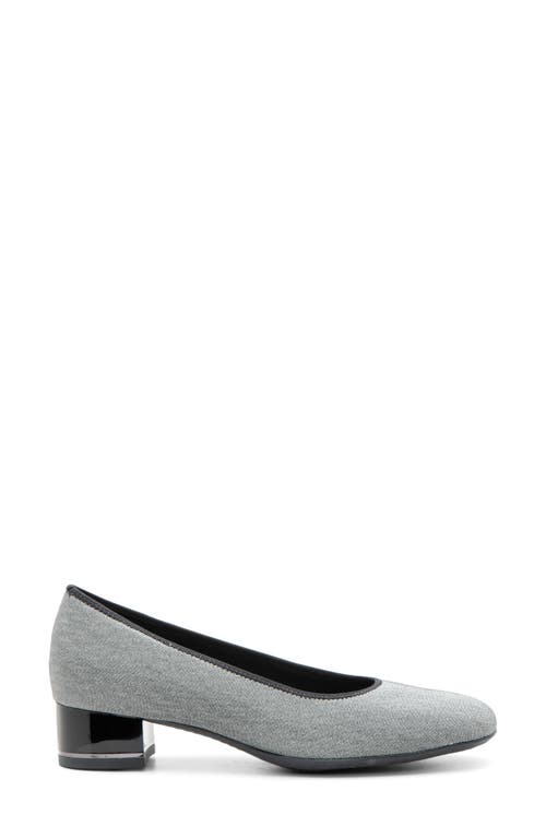 Ara Gabrielle Pump Heels In Twinkle Black In Black/silver