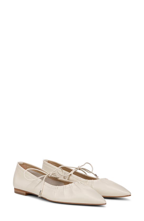 Shop Sam Edelman Bri Mary Jane Pointed Toe Flat In Modern Ivory