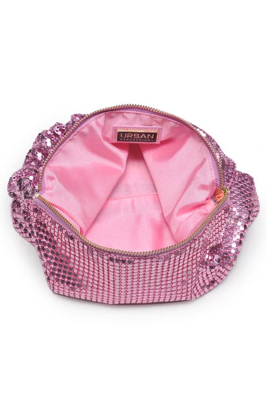 Urban Expressions Handbags Mesh Shoulder Bag In Hot Pink
