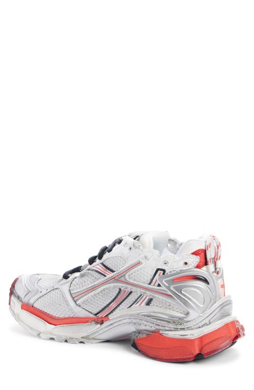 Balenciaga Runner Sneaker In White/red/black