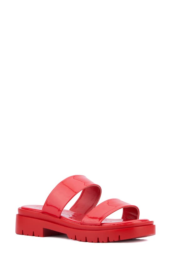 OLIVIA MILLER OLIVIA MILLER TEMPTING PLATFORM SLIDE SANDAL