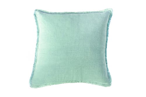 Anaya Soft Linen Euro Pillow 26x26 Cover Only In Mint Green