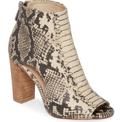 Charles By Charles David Fable Cutout Open Toe Bootie, Beige