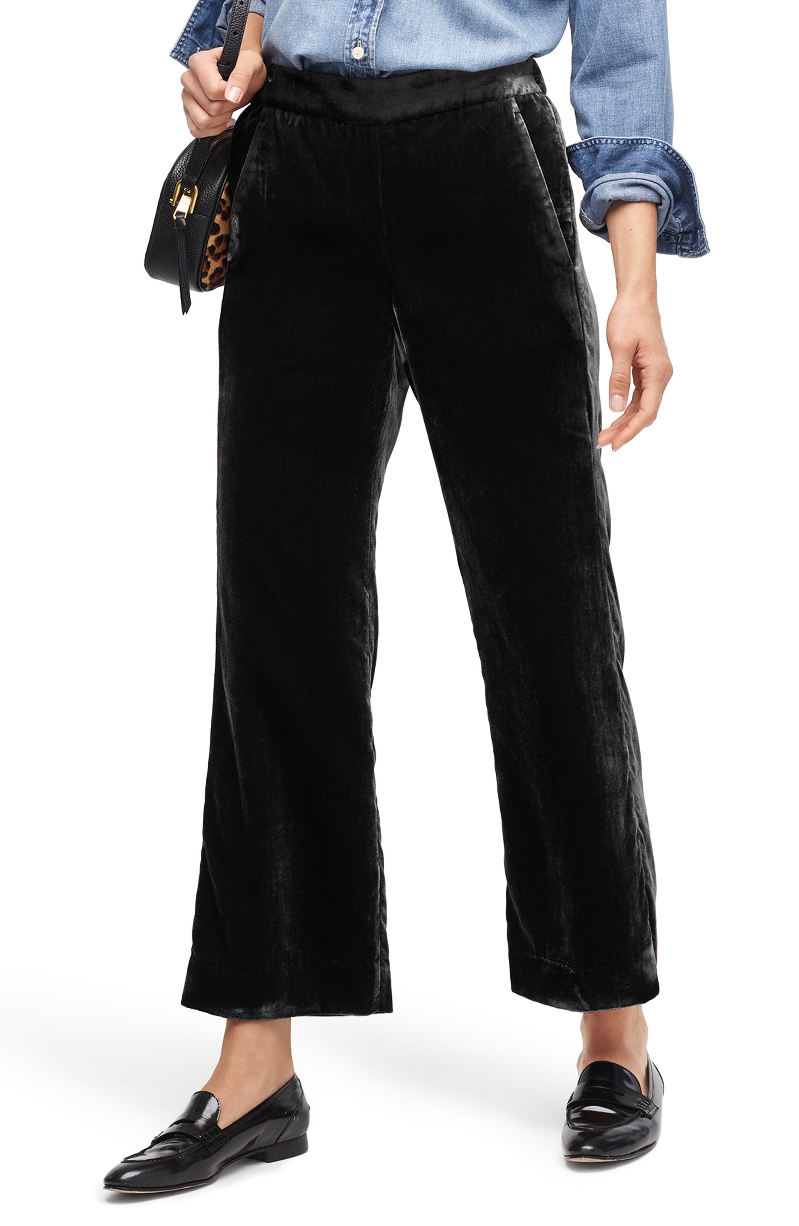nordstrom velvet pants