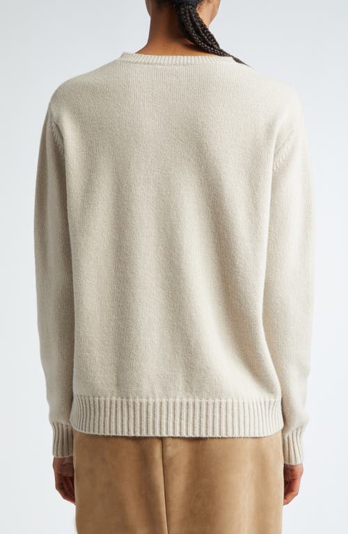 Shop Max Mara Viglio Wool & Cashmere Crewneck Sweater In Sand