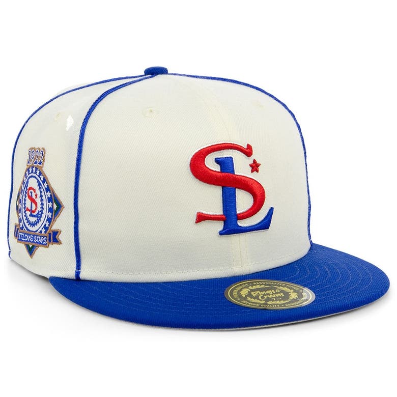 Rings & Crwns Cream/royal St. Louis Stars Team Fitted Hat | ModeSens