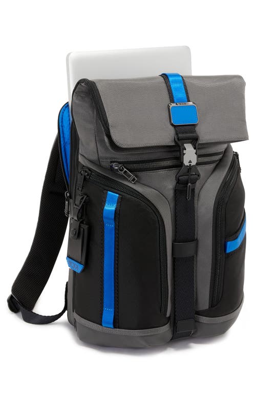 Shop Tumi Alpha Bravo Logistics Backpack In Grey/blue