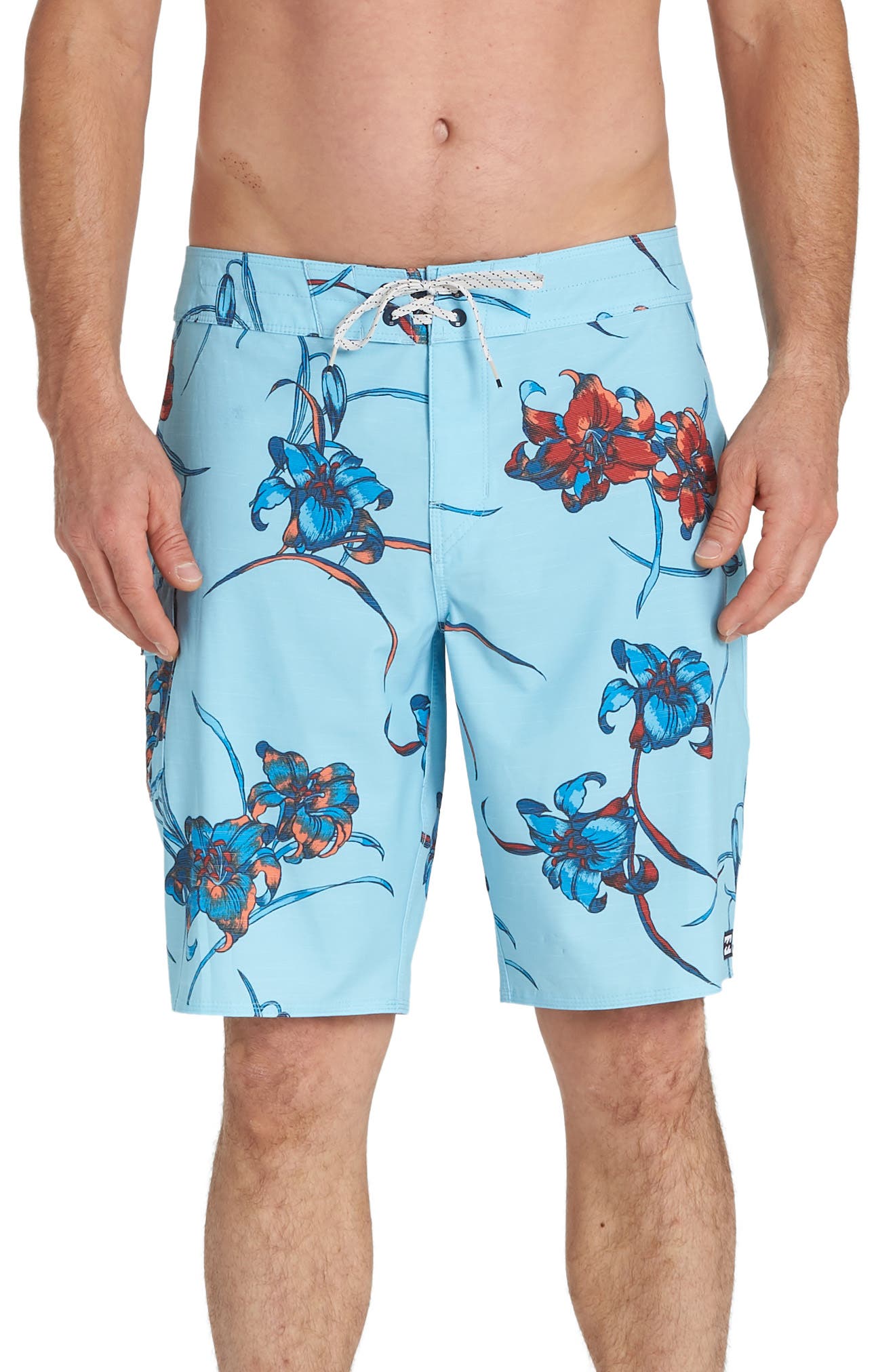 Billabong All Day Floral Pro Board Shorts, Blue