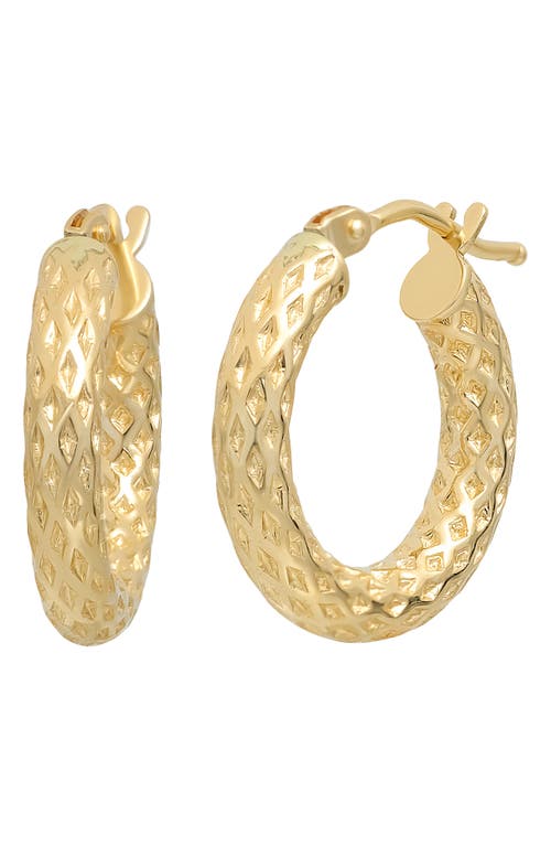 Bony Levy 14K Gold Textured Hoop Earrings in 14K Yellow Gold at Nordstrom