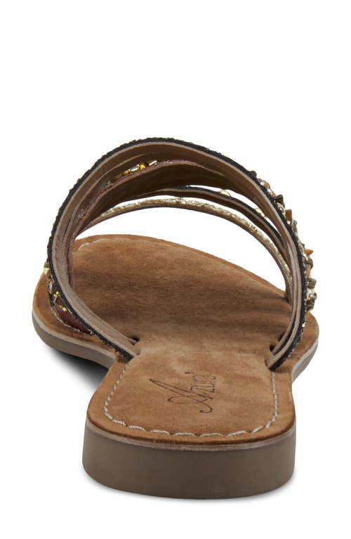 Shop Azura By Spring Step Mineral Slide Sandal In Brown Multi