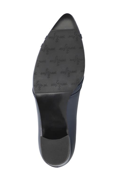 Shop Easy Street Lotus Pointed Toe Pump In Navy