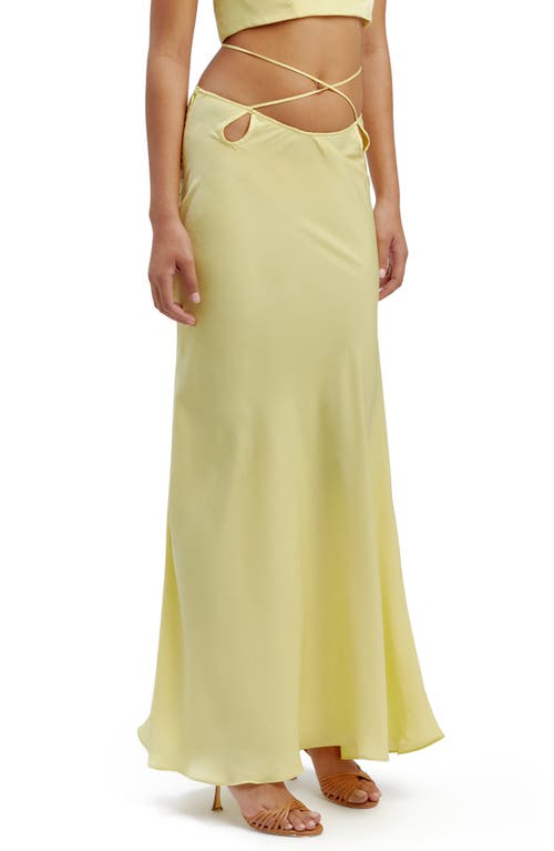 Shop Bardot Marli Maxi Skirt In Canary Yellow