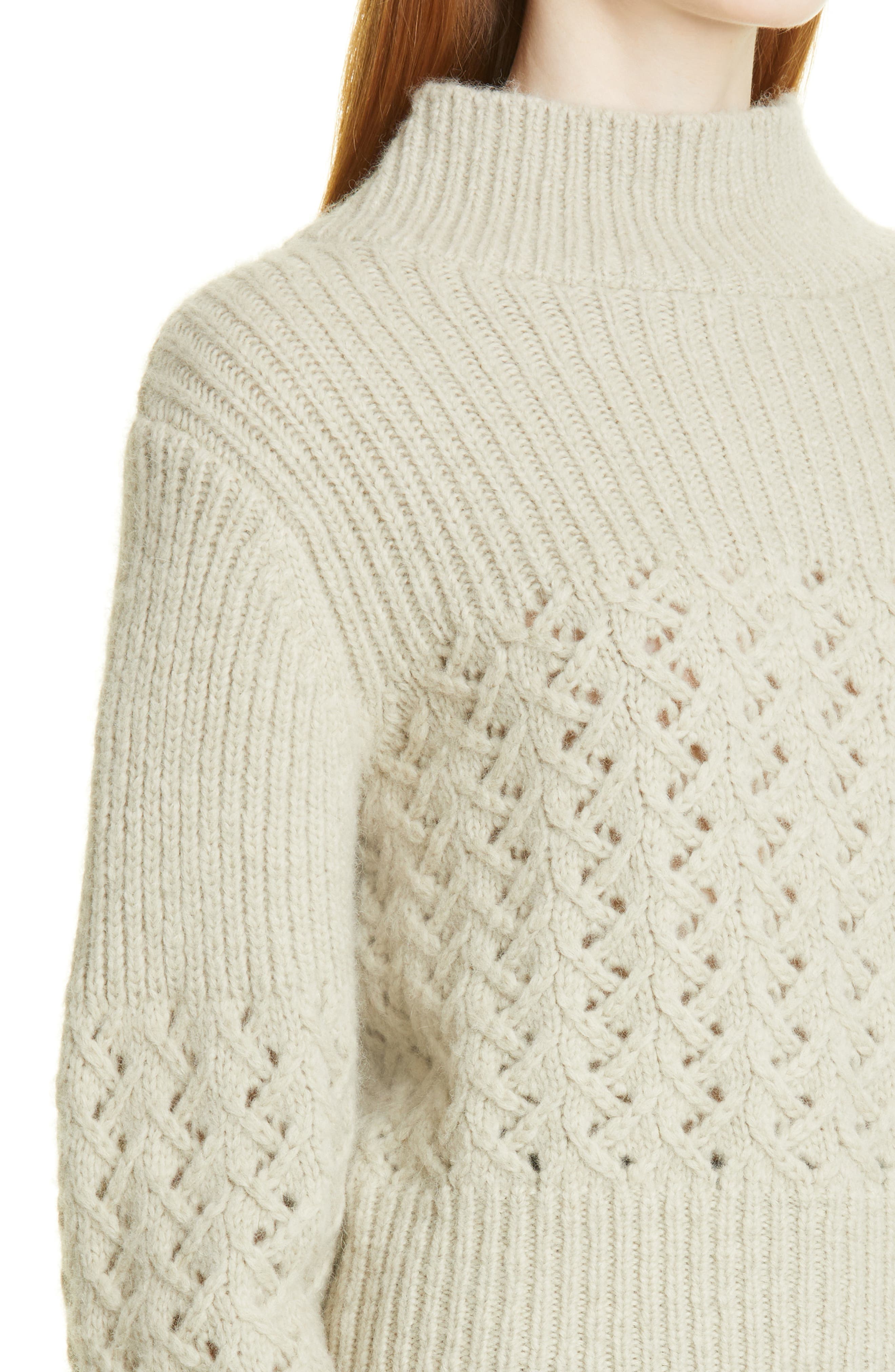 alpaca blend turtleneck sweater