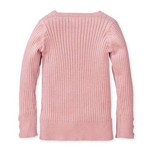 Hope & Henry Baby Girls' Rib Knit Sweater Top, Infant In Rose