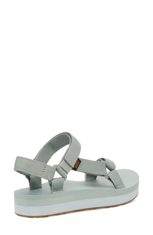 Teva Midform Universal Pearl Blue Sandals In Wrought Iron/pearl Blue
