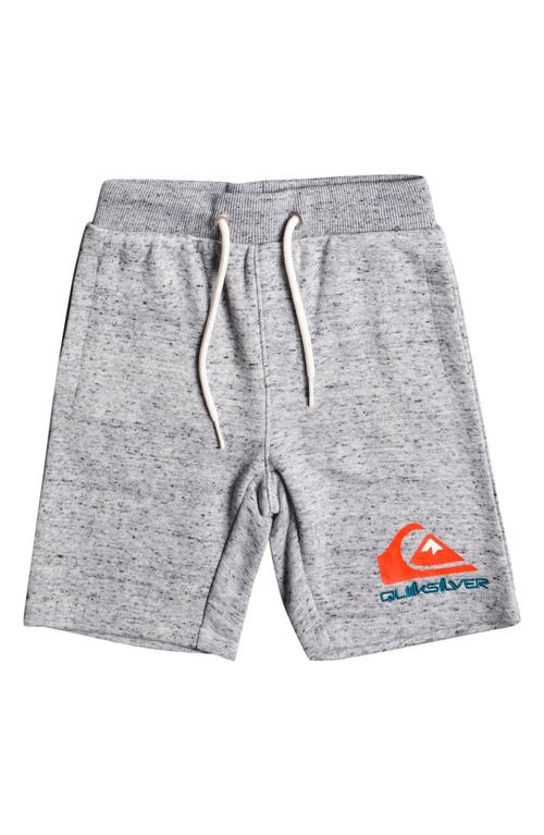 Quiksilver Kids' Easy Day French Terry Shorts in Light Grey Heather