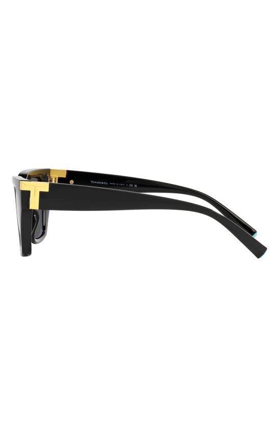 Tiffany & Co Tf4205u Branded-arm Irregular-frame Acetate Sunglasses In Black