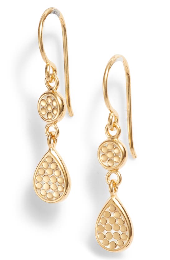 Anna Beck Double Drop Earrings In Gold