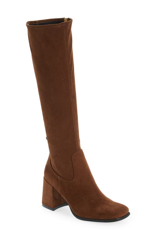Jeffrey Campbell Hot Lava Knee High Stretch Boot Suede at Nordstrom,