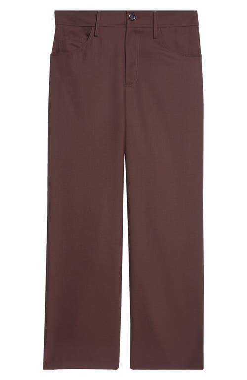 Séfr Jiro Wide-leg Twill Trousers In Sludge Wool