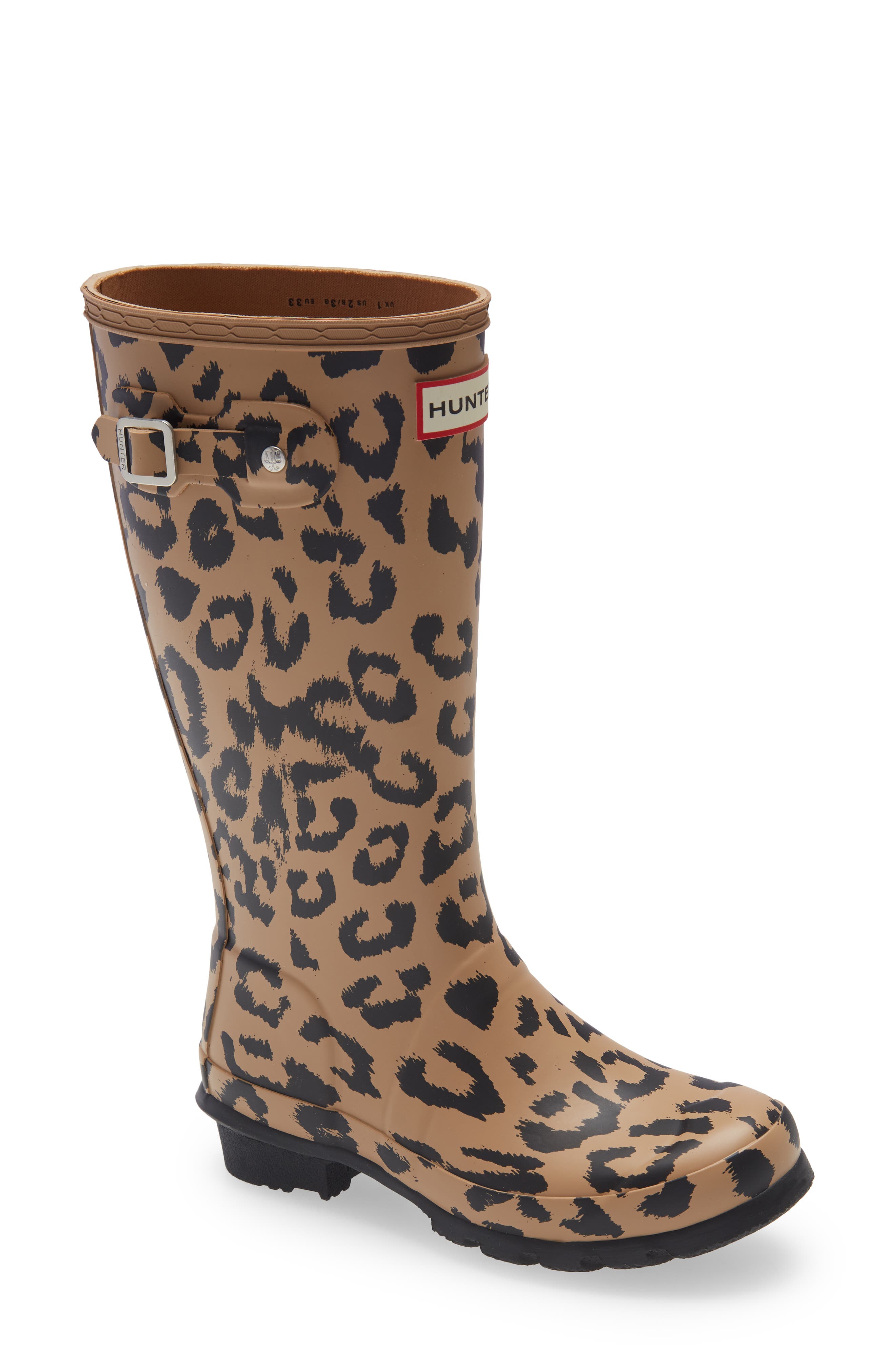 hunter welly socks leopard print