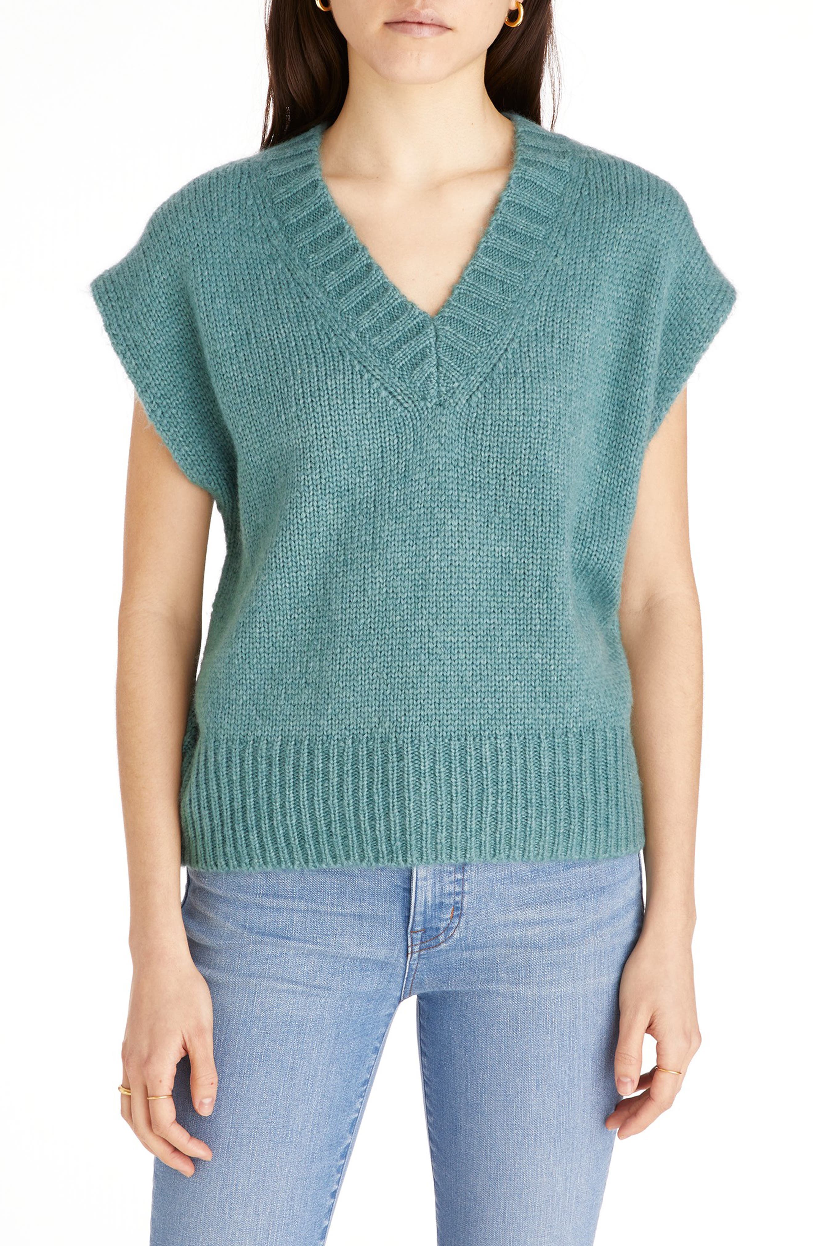 Madewell Balsam Cap Sleeve Sweater | Nordstrom