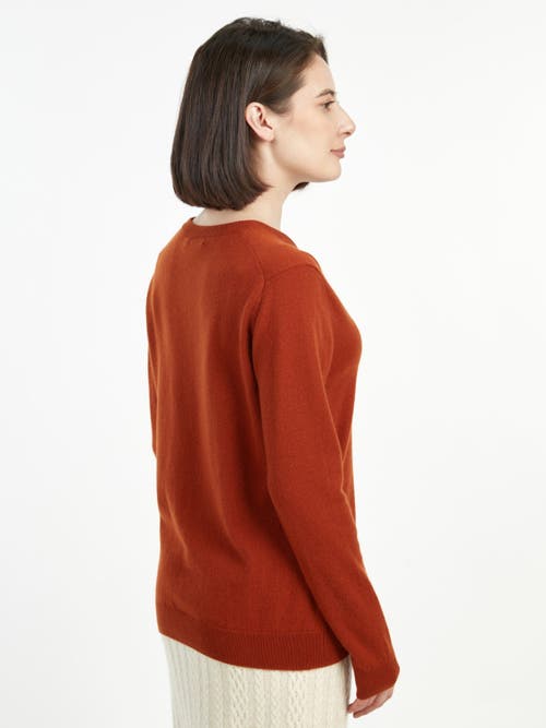 Shop Gobi Cashmere V-neck Sweater In Sugar Almond