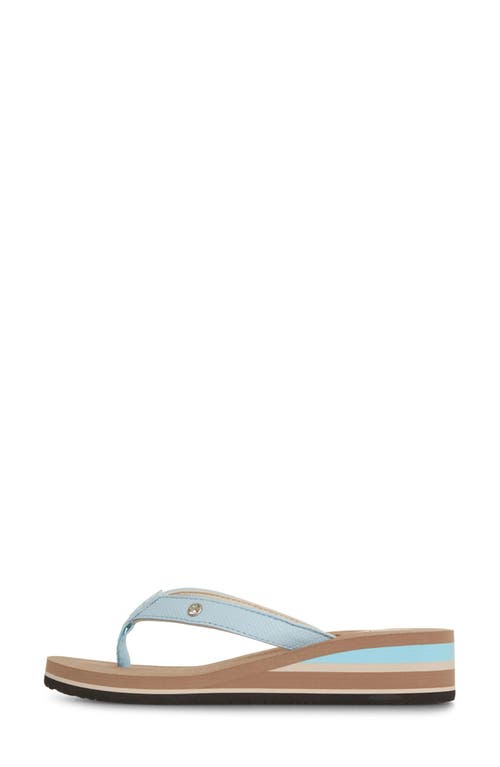 Floopi Flip Flop Wedge Sandal In Tan