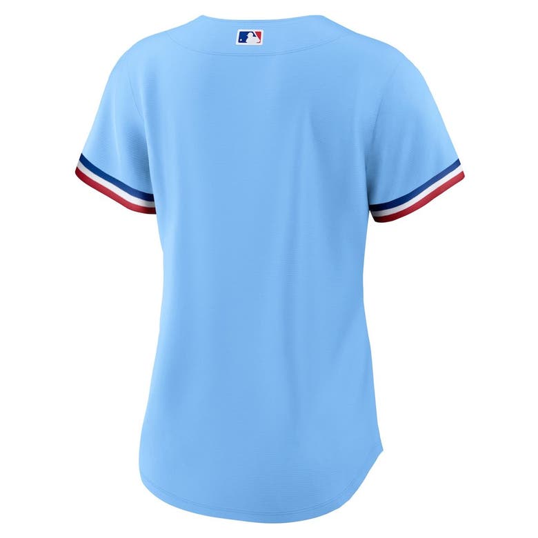 Men's Texas Rangers Nike Light Blue Alternate Authentic Team Jersey