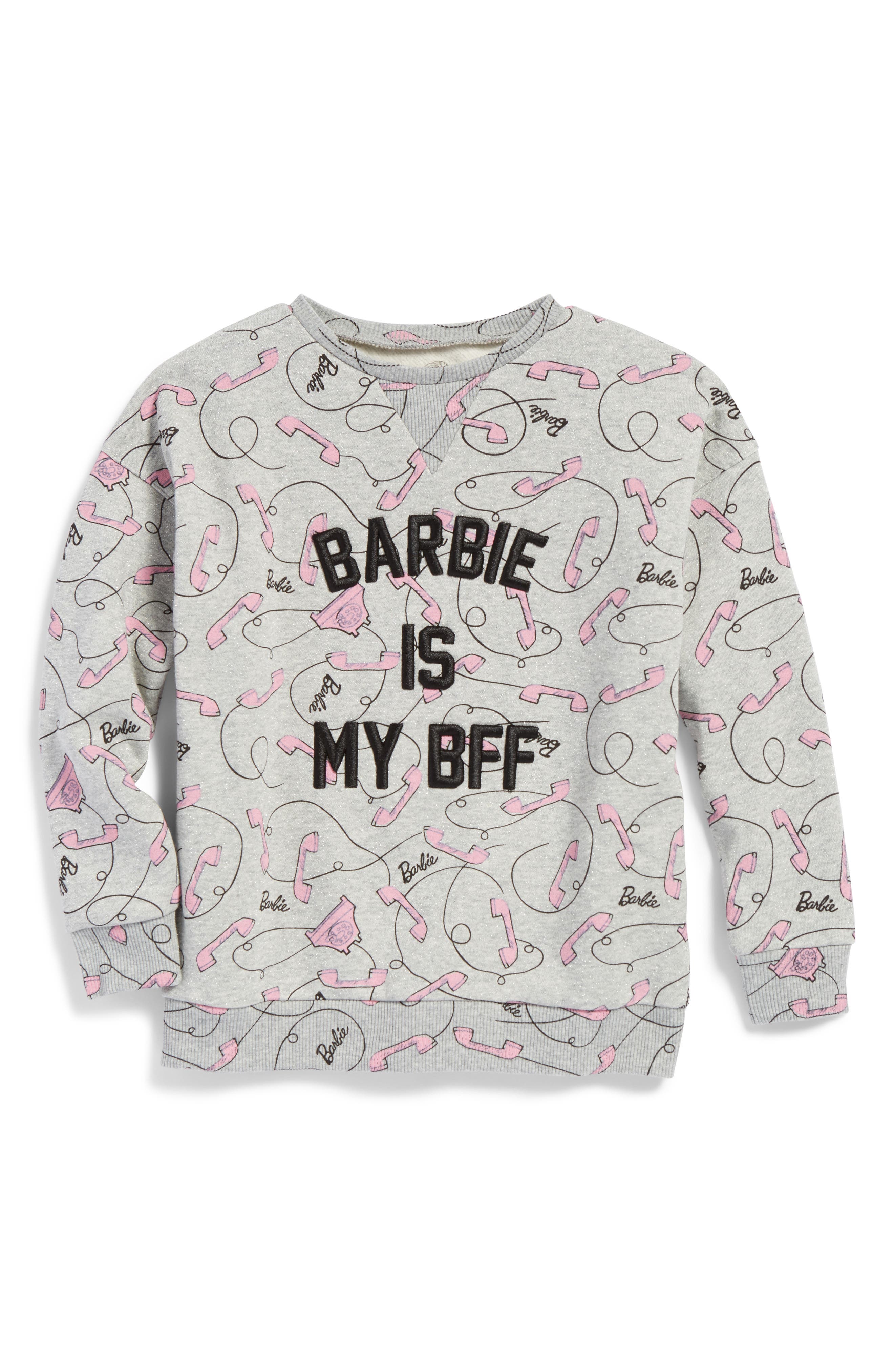 barbie graphic sweater