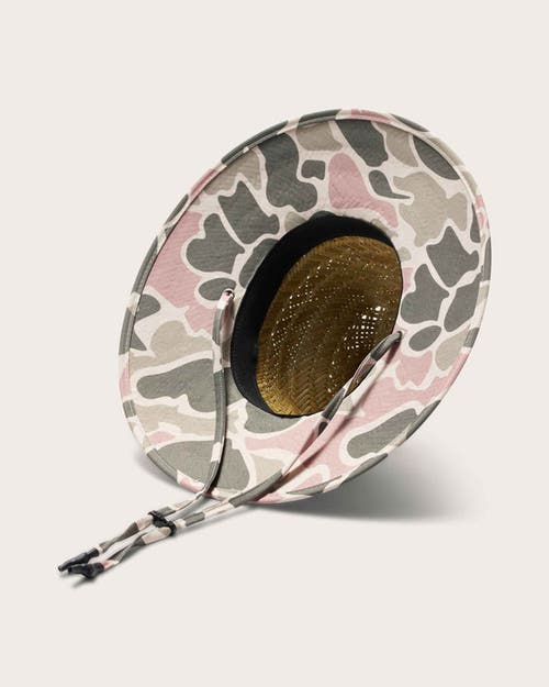 Hemlock Willow Little Kids Straw Lifeguard Hat In Pastel Camo