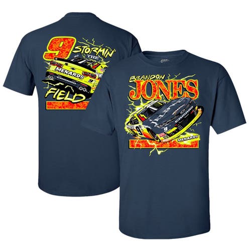 Men's JR Motorsports Official Team Apparel Navy Brandon Jones Car T-Shirt