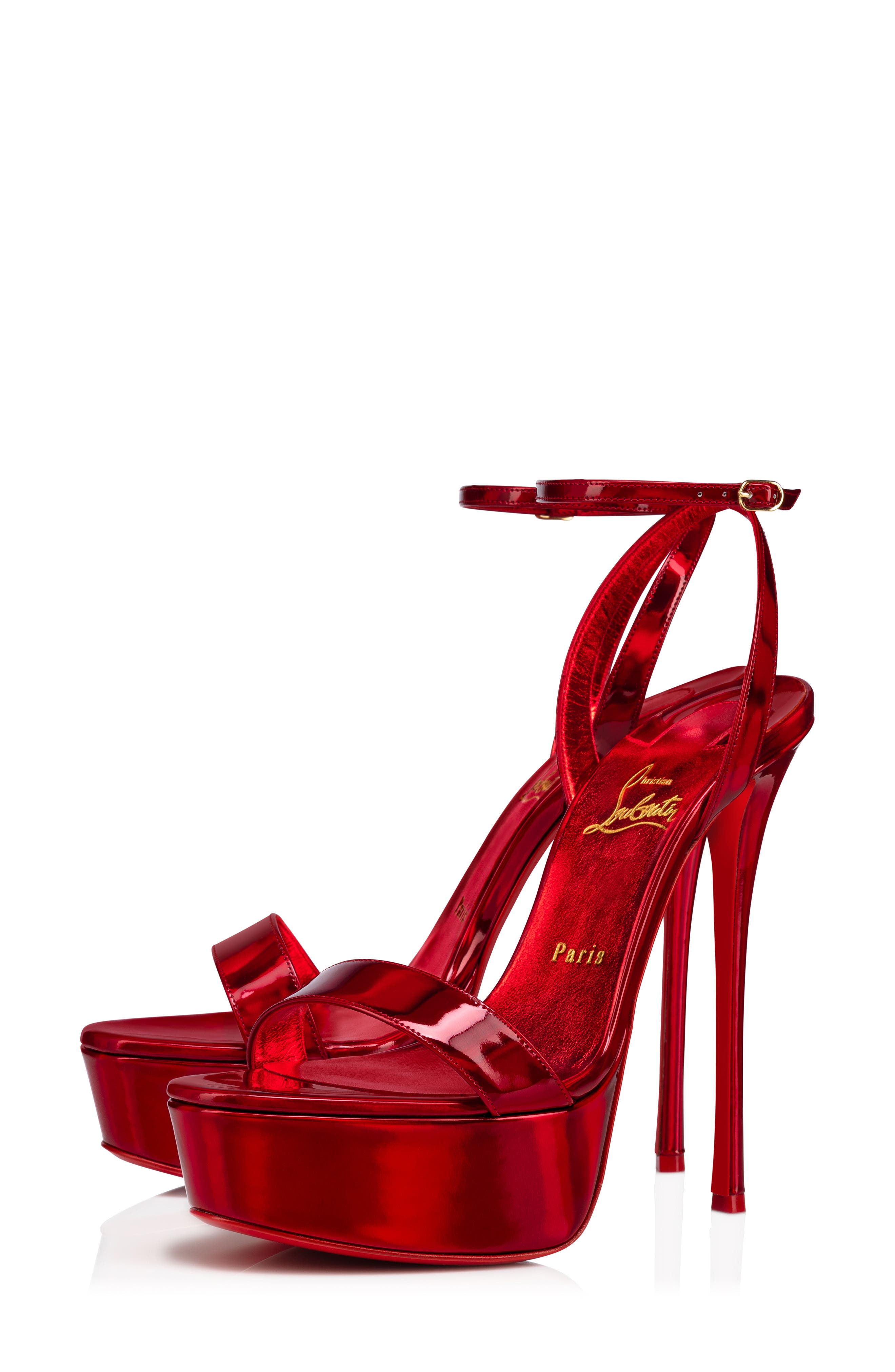 all red christian louboutin heels