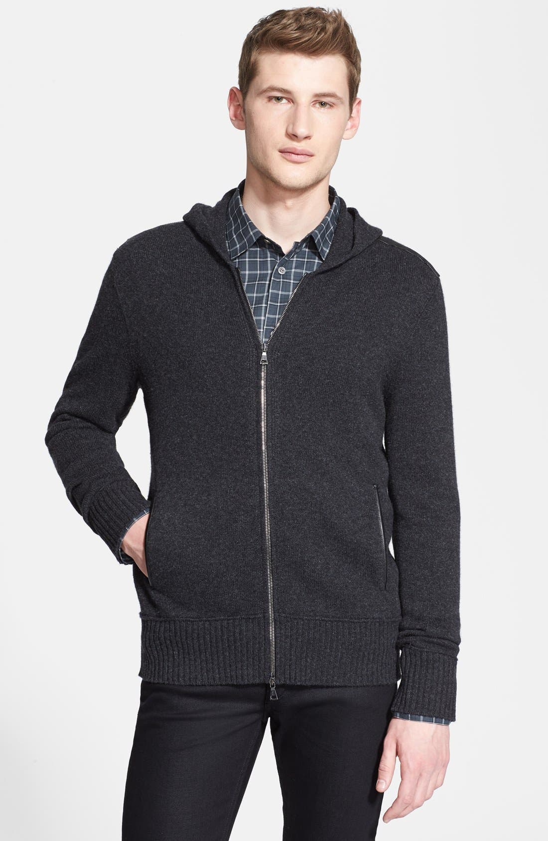 john varvatos cashmere hoodie