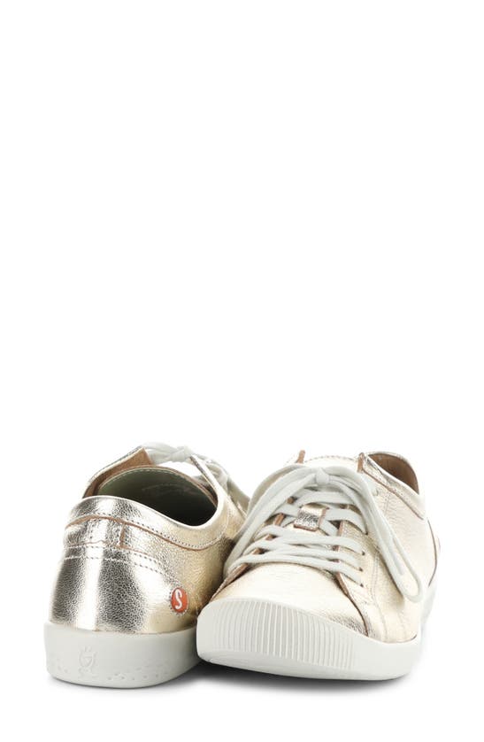 Softinos By Fly London Isla Sneaker In Champagne Lamina