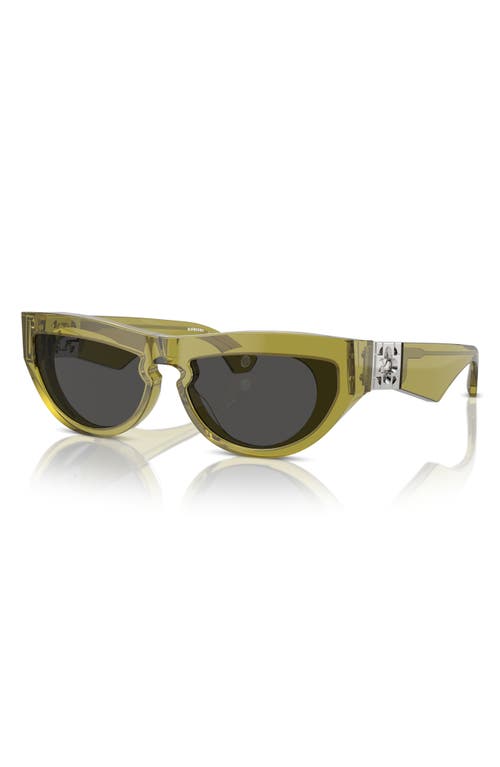 Shop Burberry 58mm Cat Eye Sunglasses In Green