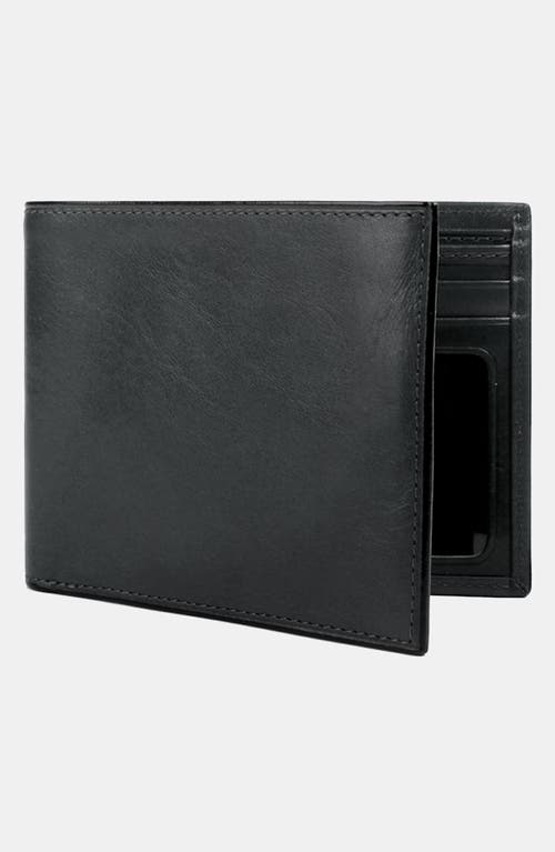 Bosca Leather Bifold Wallet in Black at Nordstrom