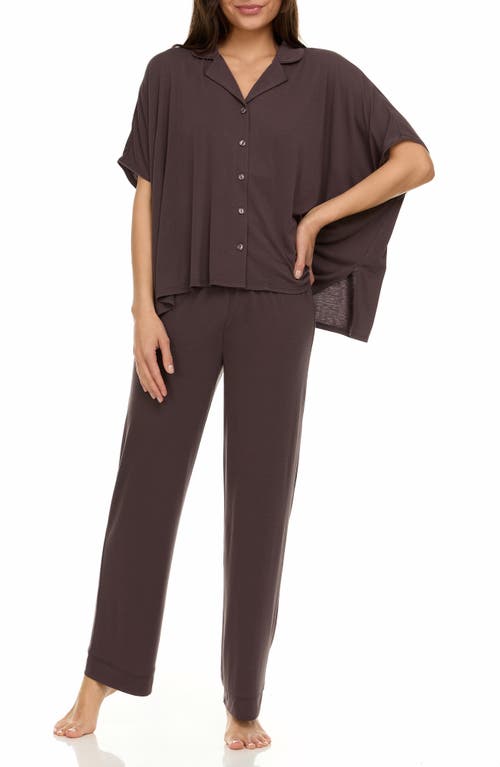 Shop Flora Nikrooz Valeria Pajamas In Roasted