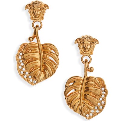 Versace First Line Medusa Jungle Drop Earrings
