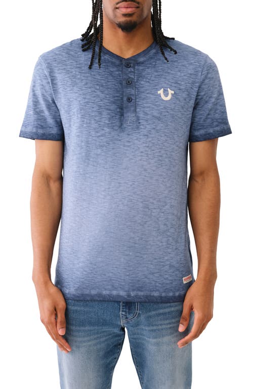 True Religion Brand Jeans Pigment Dyed Cotton Henley at Nordstrom,