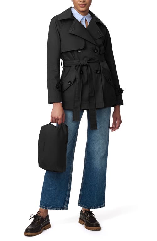 Shop Bernardo Belted Trench Coat In Black