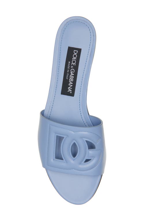 Dolce & Gabbana Blue Bianca Dg Millennials Logo Sandals In 80204 Giallo